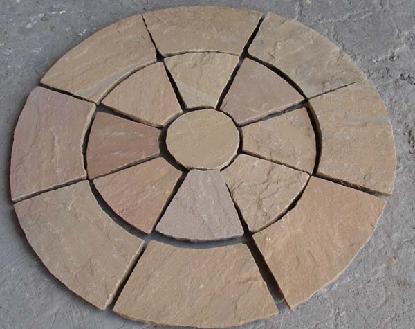 Golden Leaf Circle paving